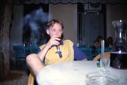 Das erste Glas Rotwein hatten wir uns wirklich verdient.